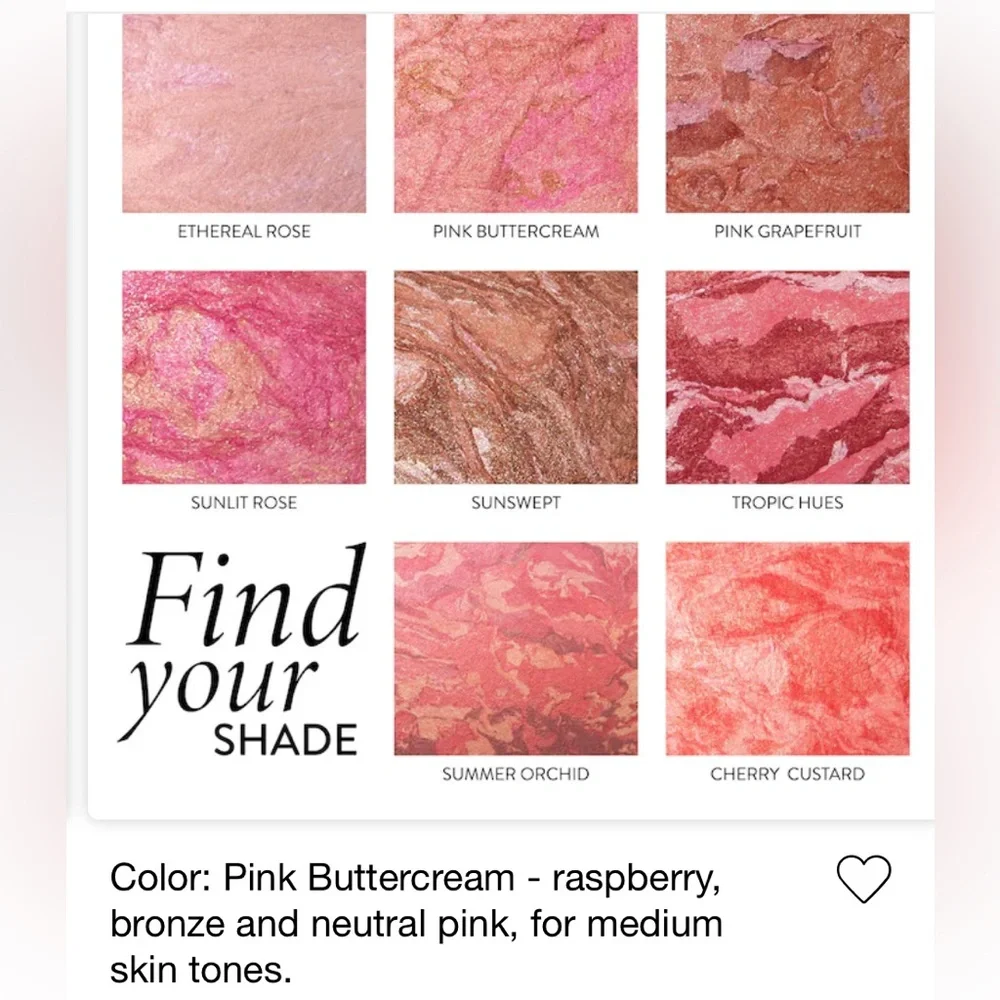 Laura Geller Baked Blush -N- Brighten Pink Buttercream (Made in Italy .